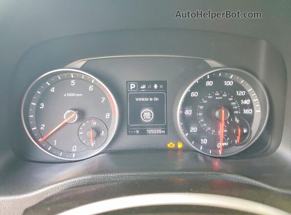 KMHD04LB2JU702249 2018 HYUNDAI ELANTRA Silver Вид щитка приладів
