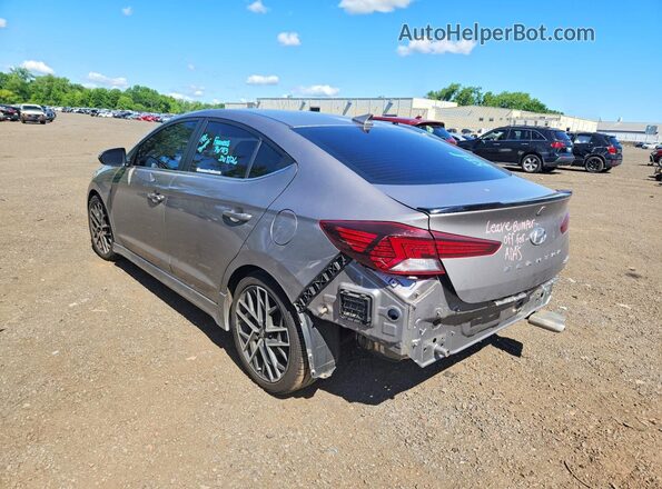 KMHD04LB2LU019065 2020 HYUNDAI ELANTRA Gray Հետևի ձախ