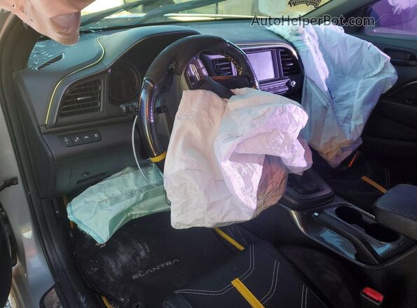 KMHD04LB2LU085874 2020 HYUNDAI ELANTRA Серебряный Вид панели приборов
