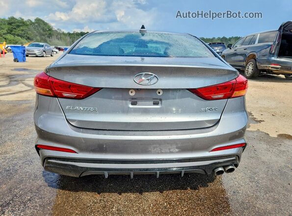 KMHD04LB3HU339180 2017 HYUNDAI ELANTRA Charcoal Widok z tyłu