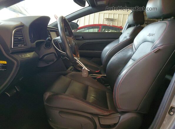 KMHD04LB3JU507857 2018 HYUNDAI ELANTRA Gray Vista interior delantera