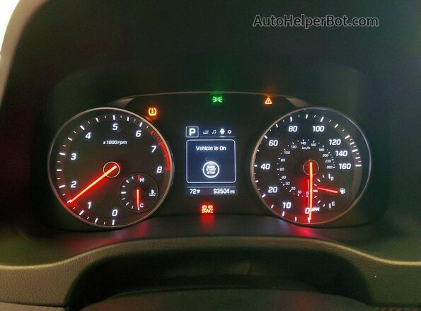 KMHD04LB3JU507857 2018 HYUNDAI ELANTRA Gray Vista del cuadro de instrumentos