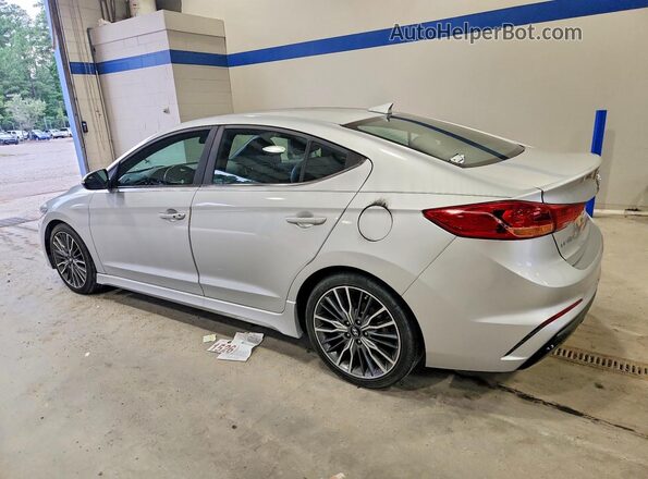 KMHD04LB5HU322817 2017 HYUNDAI ELANTRA Серебряный Задняя левая четверть