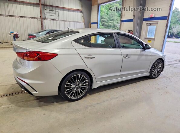 KMHD04LB5HU322817 2017 HYUNDAI ELANTRA Серебряный Задняя правая четверть