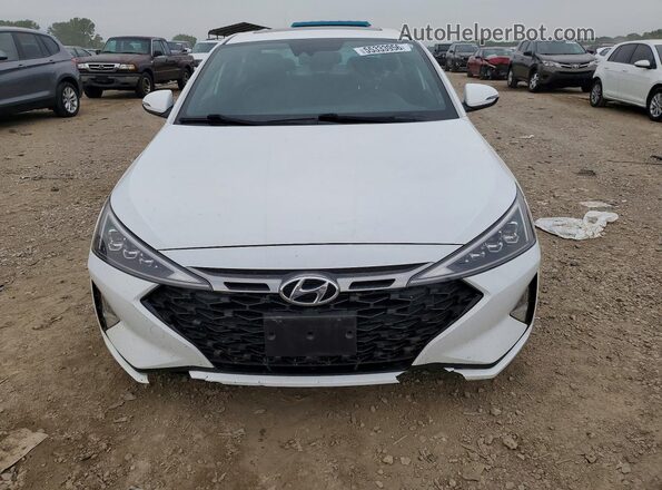 KMHD04LB5LU945573 2020 HYUNDAI ELANTRA White Front view