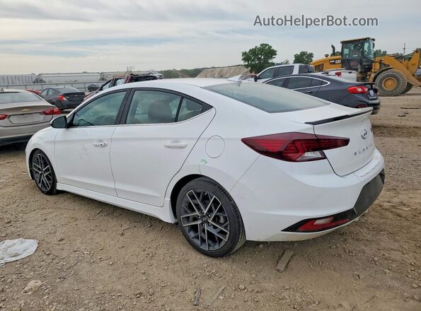 KMHD04LB5LU945573 2020 HYUNDAI ELANTRA White Rear left