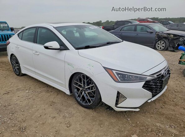 KMHD04LB5LU945573 2020 HYUNDAI ELANTRA White Front right