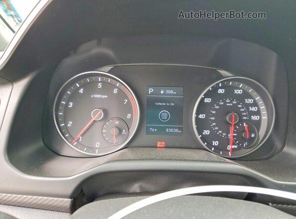 KMHD04LB5LU945573 2020 HYUNDAI ELANTRA White Instrument cluster view
