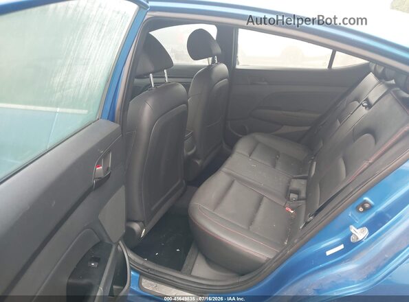 KMHD04LB6HU349203 2017 HYUNDAI ELANTRA Blue VIN sticker view