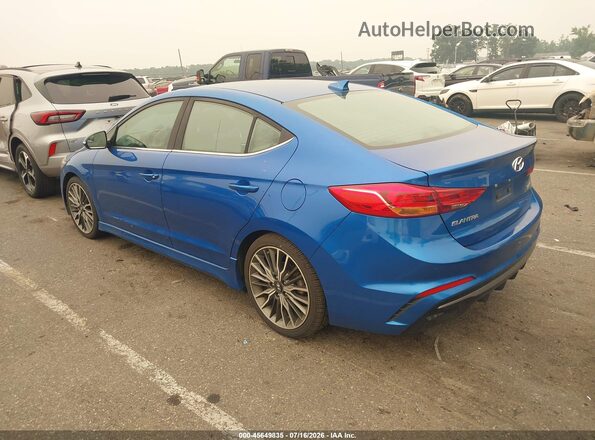 KMHD04LB6HU349203 2017 HYUNDAI ELANTRA Blue Rear left