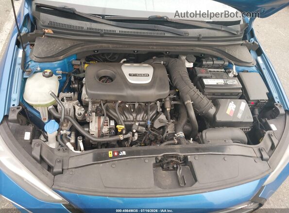 KMHD04LB6HU349203 2017 HYUNDAI ELANTRA Blue Rear view