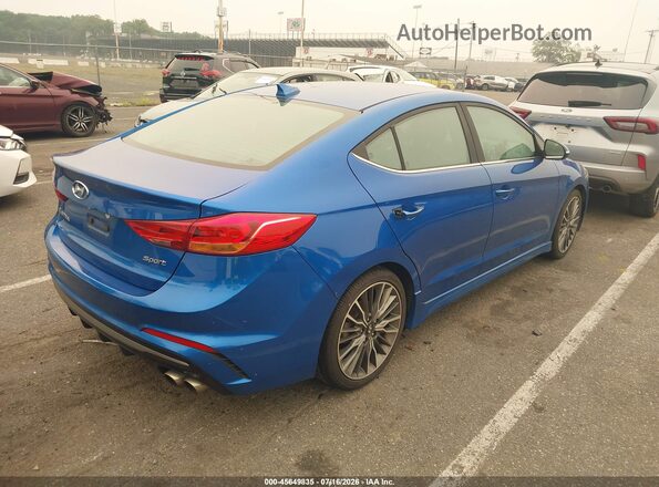 KMHD04LB6HU349203 2017 HYUNDAI ELANTRA Blue Rear right