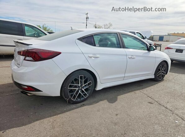 KMHD04LB6KU829006 2019 HYUNDAI ELANTRA Белый Задняя правая четверть