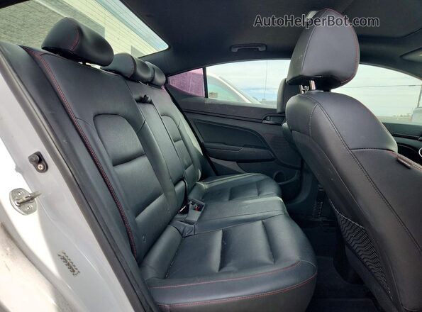 KMHD04LB6KU829006 2019 HYUNDAI ELANTRA Белый Вид задних сидений
