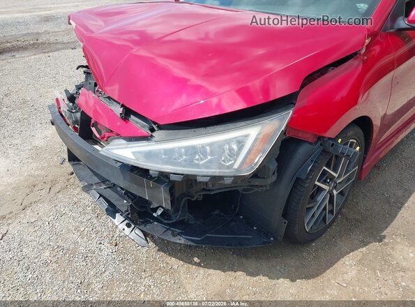 KMHD04LB6KU841902 2019 HYUNDAI ELANTRA Red Դիմացի տեսք