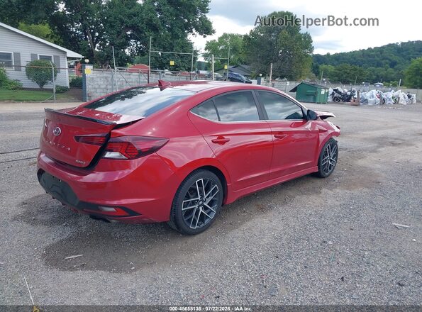 KMHD04LB6KU841902 2019 HYUNDAI ELANTRA Red Հետևի աջ