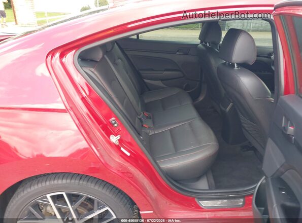 KMHD04LB6KU841902 2019 HYUNDAI ELANTRA Red VIN կոդի պիտակի տեսք