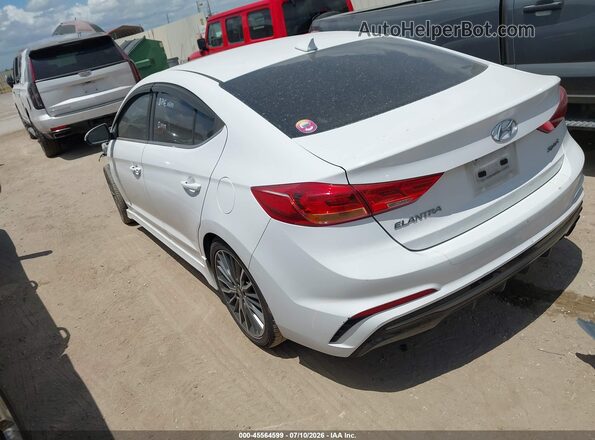 KMHD04LB7JU450224 2018 HYUNDAI ELANTRA Белый Задняя левая четверть