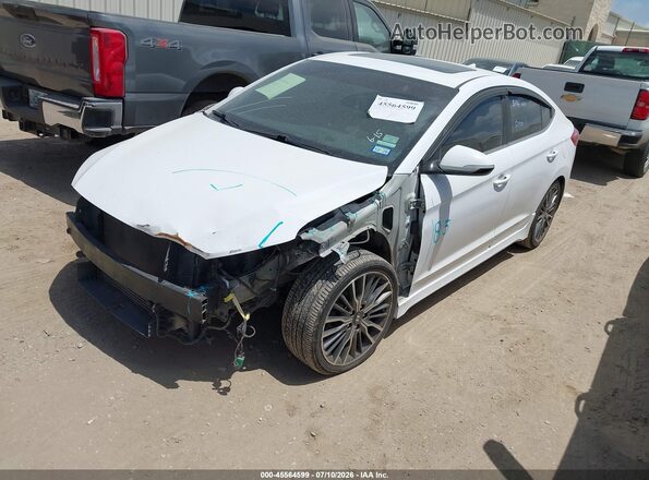 KMHD04LB7JU450224 2018 HYUNDAI ELANTRA Белый Передняя левая четверть