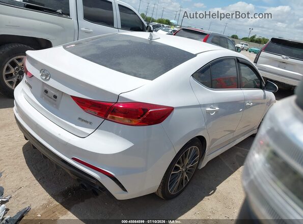 KMHD04LB7JU450224 2018 HYUNDAI ELANTRA Белый Задняя правая четверть