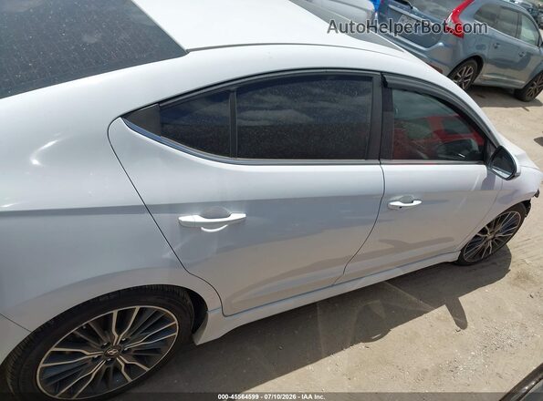 KMHD04LB7JU450224 2018 HYUNDAI ELANTRA Белый Панорамный вид салона 360°