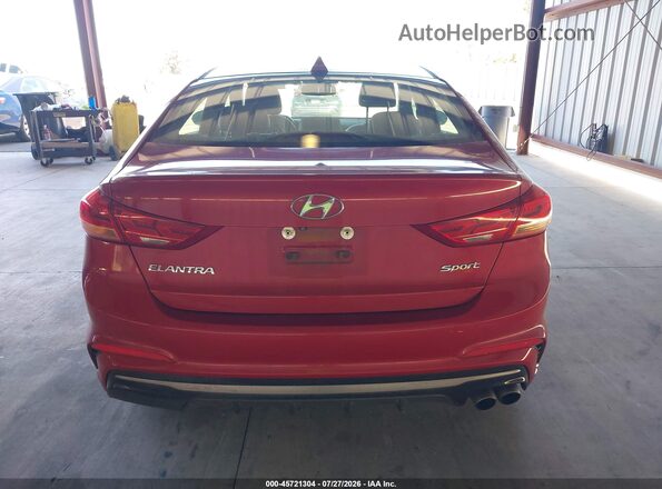 KMHD04LB7JU451938 2018 HYUNDAI ELANTRA Red 