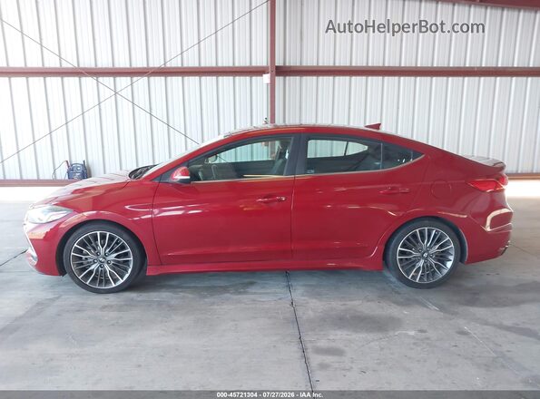 KMHD04LB7JU451938 2018 HYUNDAI ELANTRA Red 360 interior view