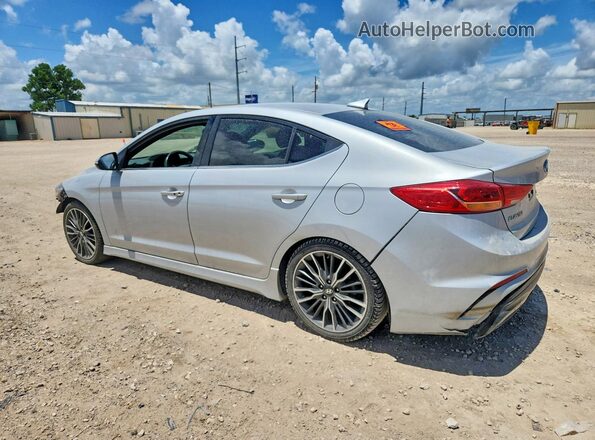 KMHD04LB7JU522927 2018 HYUNDAI ELANTRA Silver Rear left