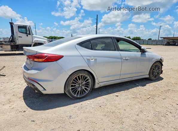 KMHD04LB7JU522927 2018 HYUNDAI ELANTRA Silver Rear right