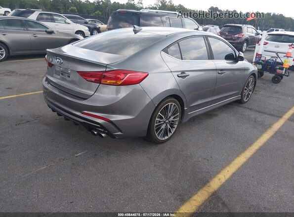 KMHD04LB8JU685263 2018 HYUNDAI ELANTRA Silver Trasero derecho