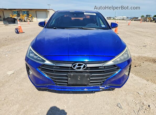 KMHD04LB8KU871144 2019 HYUNDAI ELANTRA Blue Vista frontal