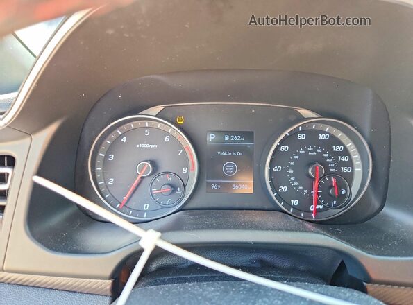 KMHD04LB8KU871144 2019 HYUNDAI ELANTRA Blue Vista del cuadro de instrumentos