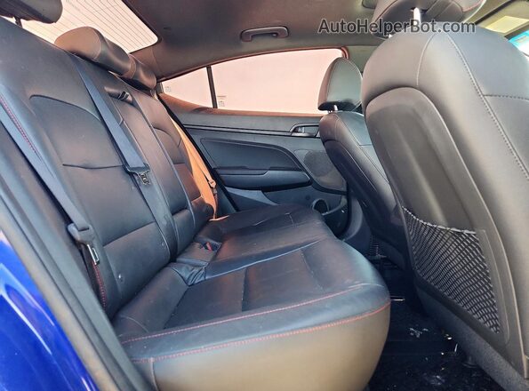 KMHD04LB8KU871144 2019 HYUNDAI ELANTRA Blue Vista de los asientos traseros