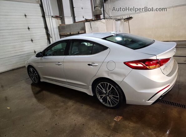 KMHD04LB9JU522251 2018 HYUNDAI ELANTRA Silver უკანა მარცხენა