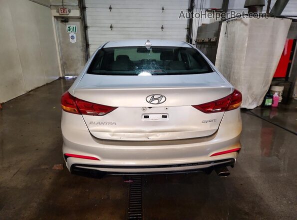 KMHD04LB9JU522251 2018 HYUNDAI ELANTRA Silver უკანა ხედი