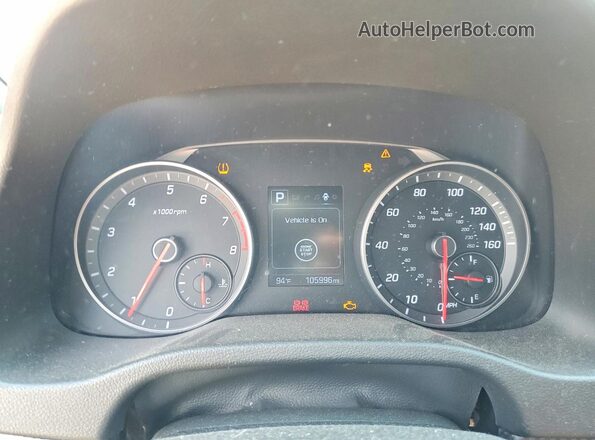 KMHD04LB9JU553872 2018 HYUNDAI ELANTRA White Սարքավորումների վահանակի տեսք