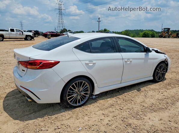 KMHD04LB9JU553872 2018 HYUNDAI ELANTRA White Հետևի աջ