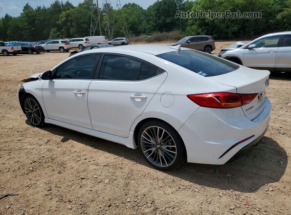 KMHD04LB9JU553872 2018 HYUNDAI ELANTRA White Հետևի ձախ