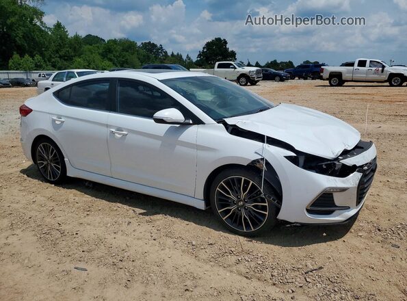 KMHD04LB9JU553872 2018 HYUNDAI ELANTRA White Առջևի աջ