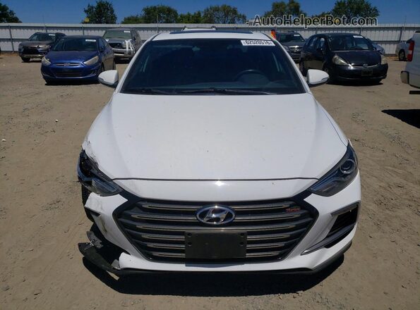 KMHD04LB9JU599346 2018 HYUNDAI ELANTRA White Vista frontal