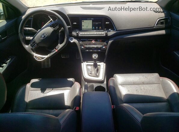 KMHD04LB9JU599346 2018 HYUNDAI ELANTRA White Vista del salpicadero