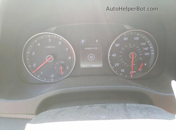 KMHD04LB9JU599346 2018 HYUNDAI ELANTRA White Vista del cuadro de instrumentos