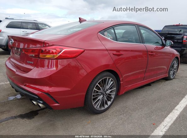 KMHD04LBXHU315264 2017 HYUNDAI ELANTRA Red Trasero derecho