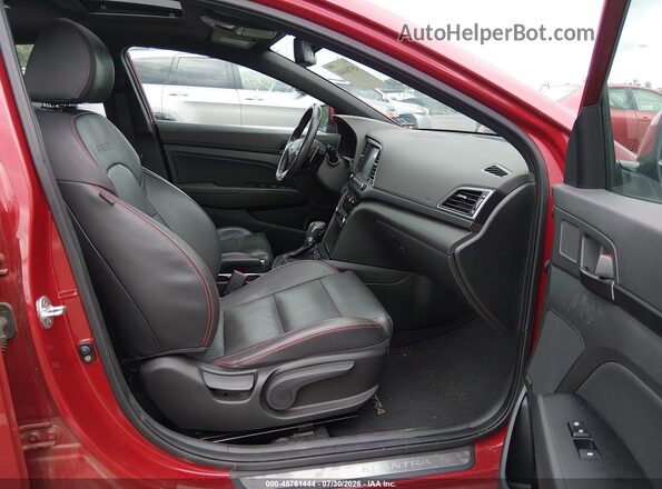 KMHD04LBXHU315264 2017 HYUNDAI ELANTRA Red Vista interior delantera