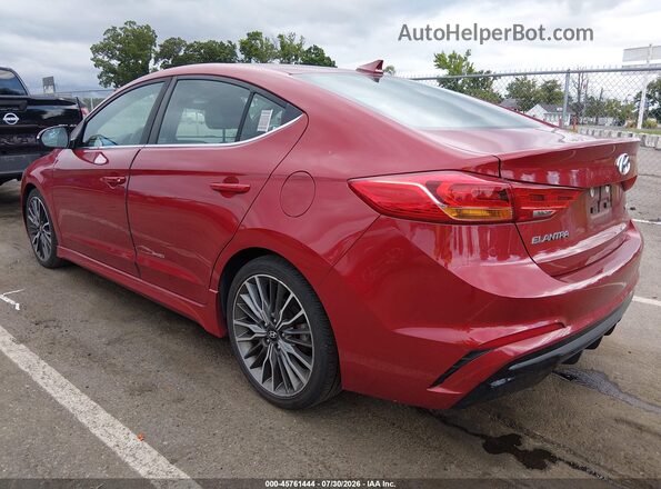 KMHD04LBXHU315264 2017 HYUNDAI ELANTRA Red Trasero izquierdo