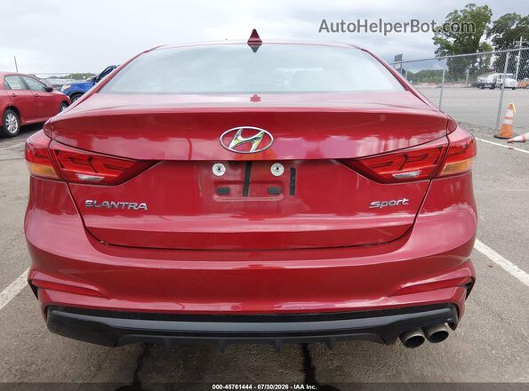 KMHD04LBXHU315264 2017 HYUNDAI ELANTRA Red 