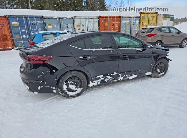 KMHD04LBXJU459869 2018 HYUNDAI ELANTRA Black Задня права чверть