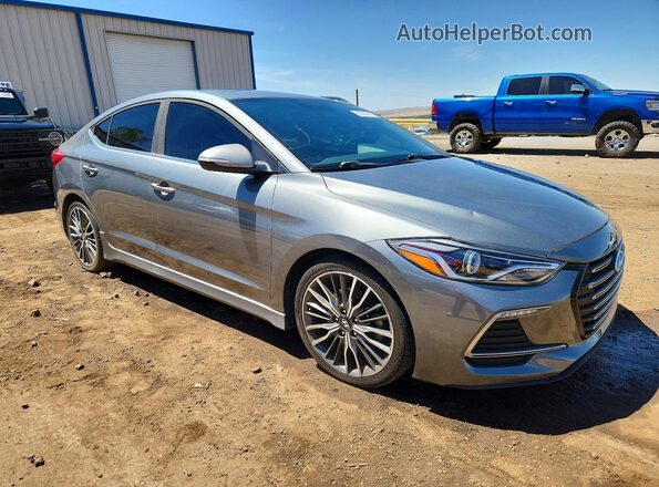 KMHD04LBXJU614601 2018 HYUNDAI ELANTRA Silver წინა მარჯვენა