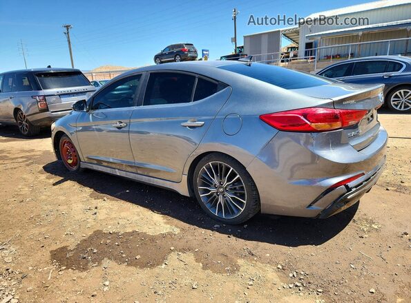 KMHD04LBXJU614601 2018 HYUNDAI ELANTRA Silver უკანა მარცხენა