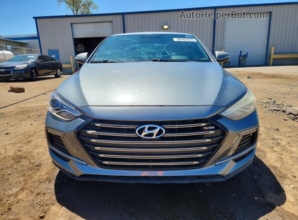 KMHD04LBXJU614601 2018 HYUNDAI ELANTRA Silver წინა ხედი